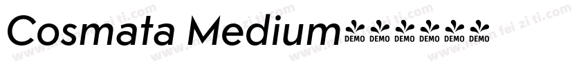 Cosmata Medium字体转换